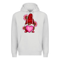 Dove Grey Valentine's Day afro gnome Premium Hoodie - RanaPortraitStore