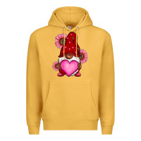 Mustard Valentine's Day afro gnome Premium Hoodie - RanaPortraitStore