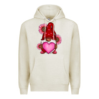 Oatmeal Heather Valentine's Day afro gnome Premium Hoodie - RanaPortraitStore