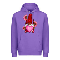 Purple Valentine's Day afro gnome Premium Hoodie - RanaPortraitStore
