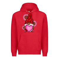 Red Valentine's Day afro gnome Premium Hoodie - RanaPortraitStore
