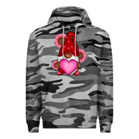 Slate Camo Valentine's Day afro gnome Premium Hoodie - RanaPortraitStore