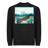 Black the lake is my happy place Heavyweight Sweatshirt - TumblerDesignByShophia