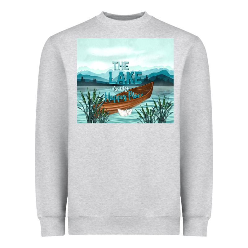 The Lake Is My Happy Place Heavyweight Sweatshirt by TumblerDesignByShophia | Teevron