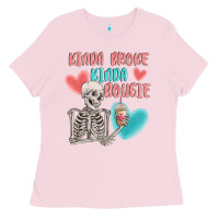 Bubblegum Pink kinda broke kinda bougie Ladies Tee - MaliasSmallBusiness