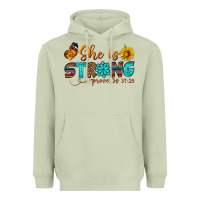 Matcha she is strong Heavyweight Hoodie - BundleAndBundleShop
