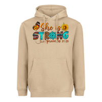 Mushroom she is strong Heavyweight Hoodie - BundleAndBundleShop
