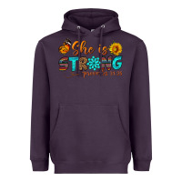 Plum she is strong Heavyweight Hoodie - BundleAndBundleShop