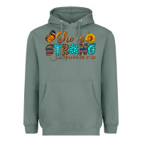Sage she is strong Heavyweight Hoodie - BundleAndBundleShop