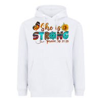 White she is strong Heavyweight Hoodie - BundleAndBundleShop