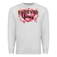 Dove Grey forever yours Premium Sweatshirt - FaDigitalArtStudio