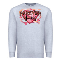 Heather Grey forever yours Premium Sweatshirt - FaDigitalArtStudio