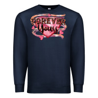 Navy forever yours Premium Sweatshirt - FaDigitalArtStudio