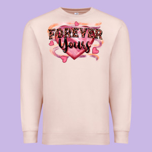 Forever Yours Premium Sweatshirt Designed By Fadigitalartstudio