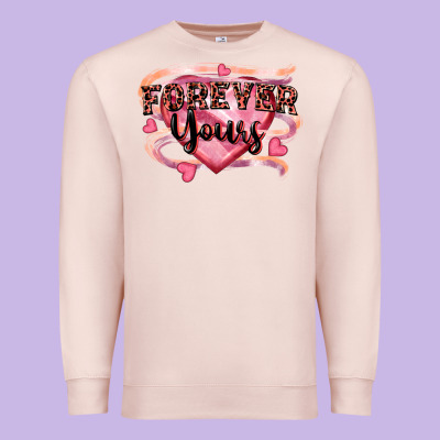 Forever Yours Premium Sweatshirt Designed By Fadigitalartstudio