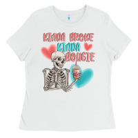 White kinda broke kinda bougie Ladies Tee - MaliasSmallBusiness