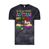 Cloud Black someone with autism has taught me love needs no wo Vintage Tee - Artiststas