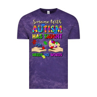 Cloud Purple someone with autism has taught me love needs no wo Vintage Tee - Artiststas
