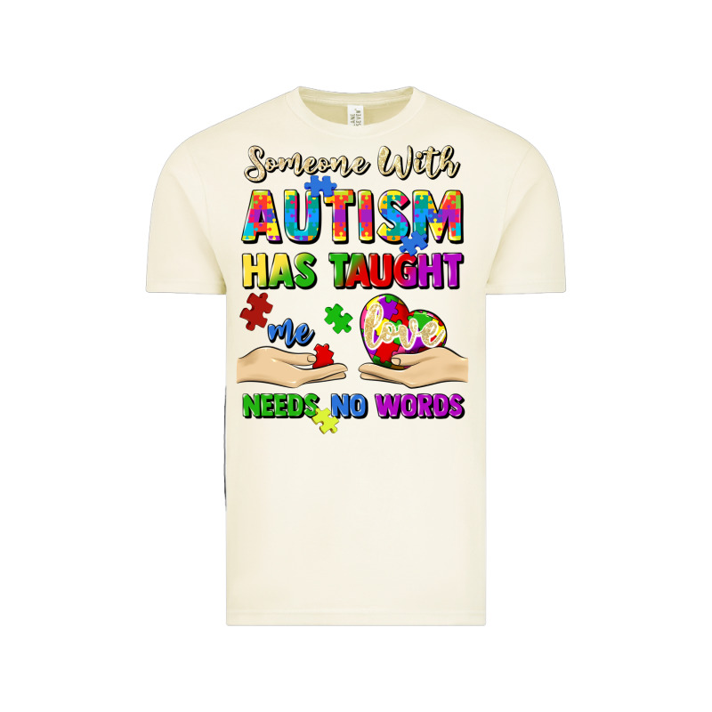 Someone With Autism Has Taught Me Love Needs No Wo Vintage Tee by Artiststas | Teevron