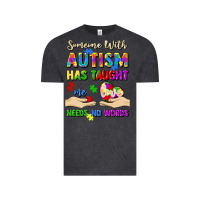 Vintage Black someone with autism has taught me love needs no wo Vintage Tee - Artiststas