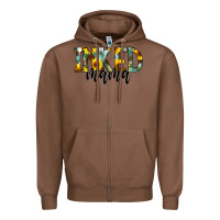Chestnut Inked Mama Zipper Hoodie - CowCowDesign