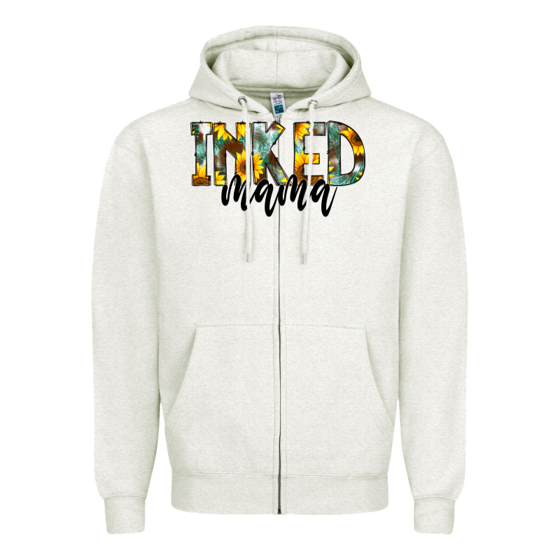 Inked Mama Zipper Hoodie by CowCowDesign | Teevron