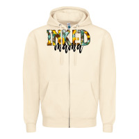 Sandshell Inked Mama Zipper Hoodie - CowCowDesign