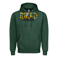 Sports Green Inked Mama Zipper Hoodie - CowCowDesign