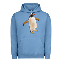 Pigment Pebble Blue penguin Urban Hoodie - LillyAllenDesigns