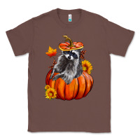 Chestnut Fall Pumpkin Raccoon Classic Tee - LillyAllenDesigns