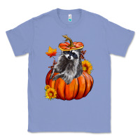Colony Blue Fall Pumpkin Raccoon Classic Tee - LillyAllenDesigns