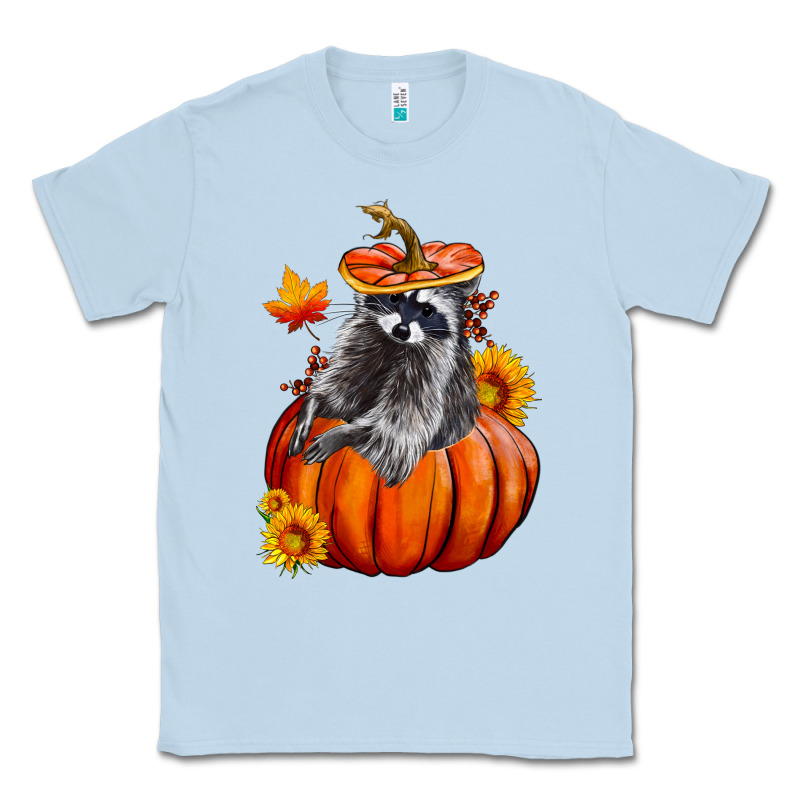 Fall Pumpkin Raccoon Classic Tee by LillyAllenDesigns | Teevron