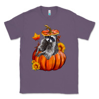 Lavender Fall Pumpkin Raccoon Classic Tee - LillyAllenDesigns