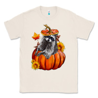 Natural Fall Pumpkin Raccoon Classic Tee - LillyAllenDesigns