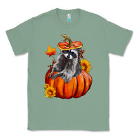 Sage Fall Pumpkin Raccoon Classic Tee - LillyAllenDesigns