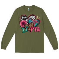 Army Green pta physical therapy assistant hearts Long Sleeve Tee - Jasminsmagicworld