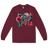 Burgundy pta physical therapy assistant hearts Long Sleeve Tee - Jasminsmagicworld