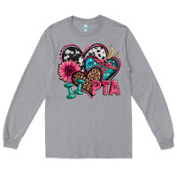 Heather Grey pta physical therapy assistant hearts Long Sleeve Tee - Jasminsmagicworld