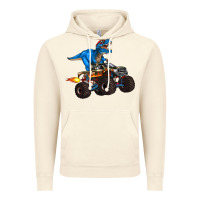 Vintage Artic monster truck and  t rex dinosaur Vintage Hoodie - Artiststas
