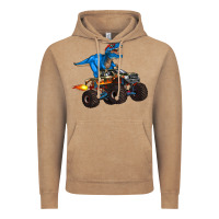 Vintage Coffee monster truck and  t rex dinosaur Vintage Hoodie - Artiststas