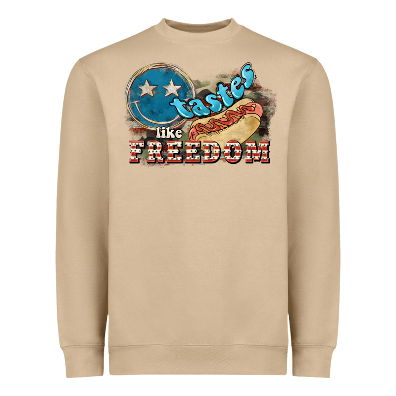 Tastes Like Freedom 4th Of July Heavyweight Sweatshirt by HowdyJamesFarm | Teevron