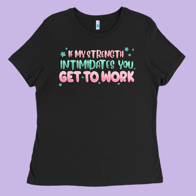 Get To Work Ladies Tee Designed By Maliassmallbusiness