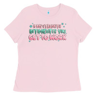 Bubblegum Pink get to work Ladies Tee - MaliasSmallBusiness