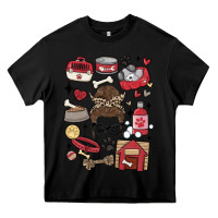 Black can't talk right now i'm busy doing dog mom Heavy Core Tee - MaliasSmallBusiness