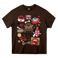 Chocolate Brown can't talk right now i'm busy doing dog mom Heavy Core Tee - MaliasSmallBusiness