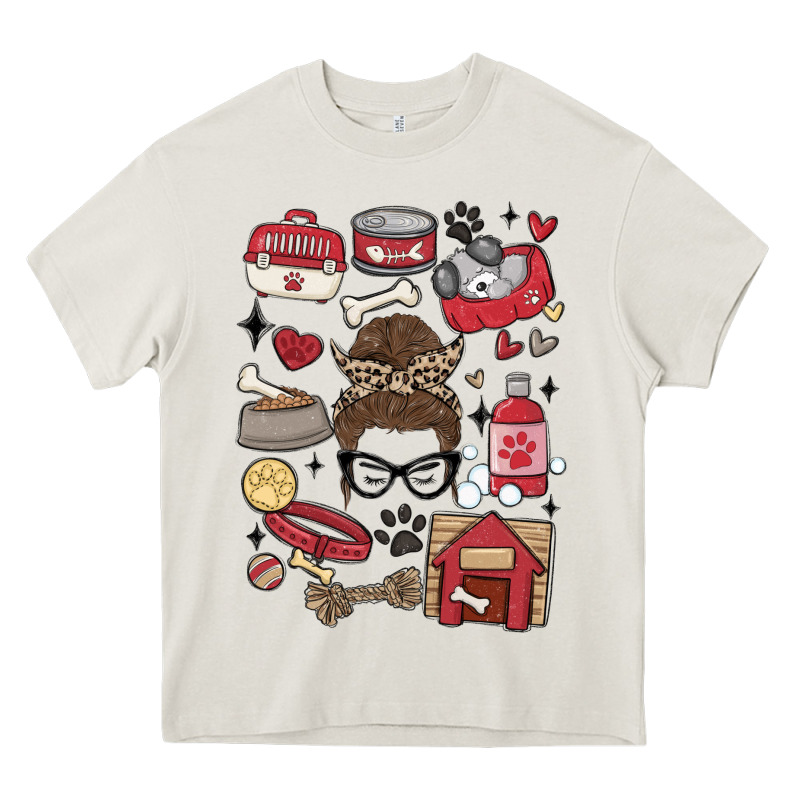 Can't Talk Right Now I'm Busy Doing Dog Mom Heavy Core Tee by MaliasSmallBusiness | Teevron