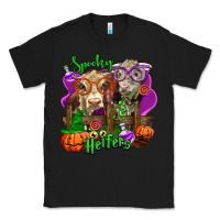 Black spooky halloween cows Classic Tee - LillyAllenDesigns
