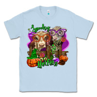 Dusty Blue spooky halloween cows Classic Tee - LillyAllenDesigns
