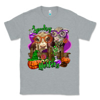 Heather Grey spooky halloween cows Classic Tee - LillyAllenDesigns