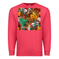 Cardinal christmas donkeys Premium Sweatshirt - FaDigitalArtStudio